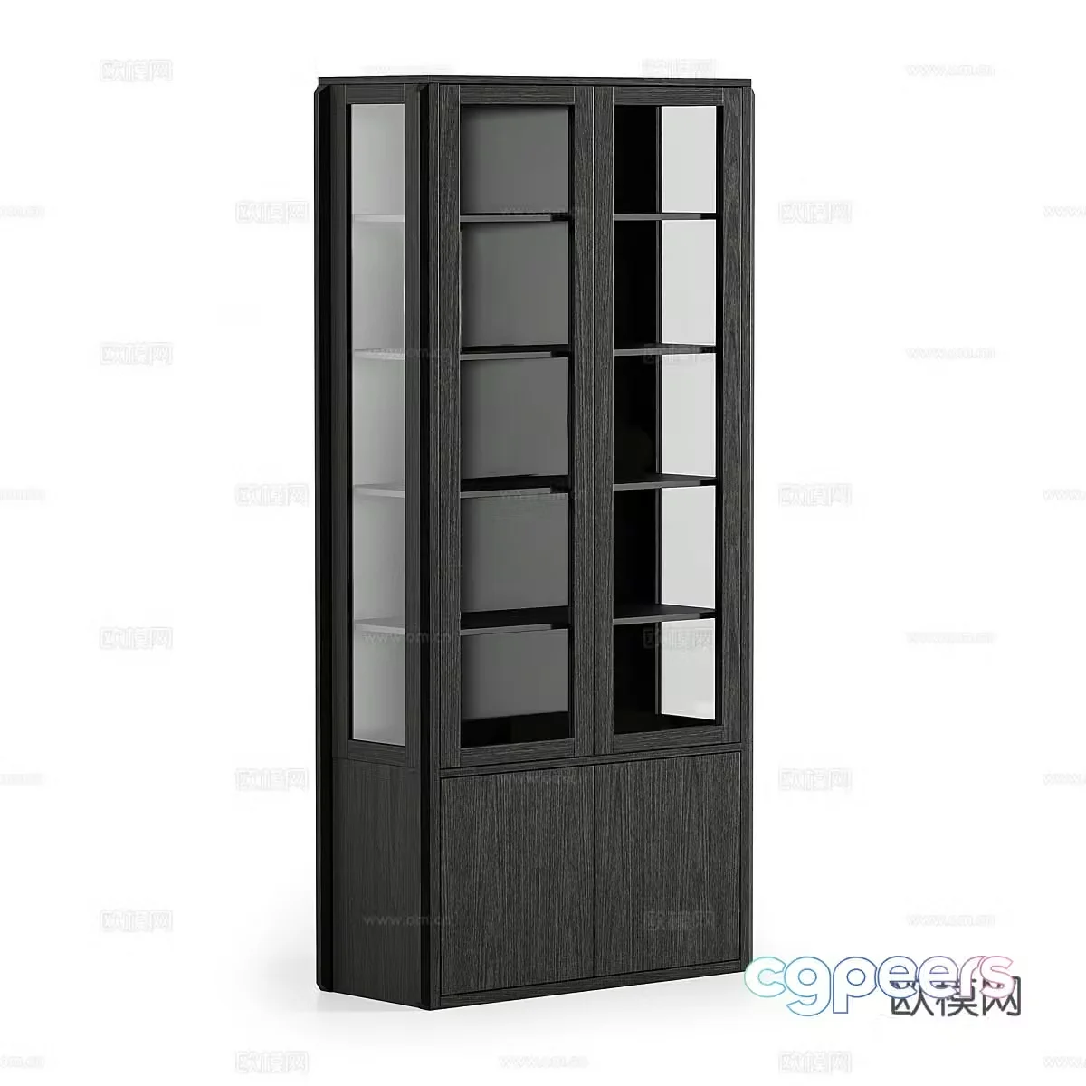Middle-aged side cabinet 3D model