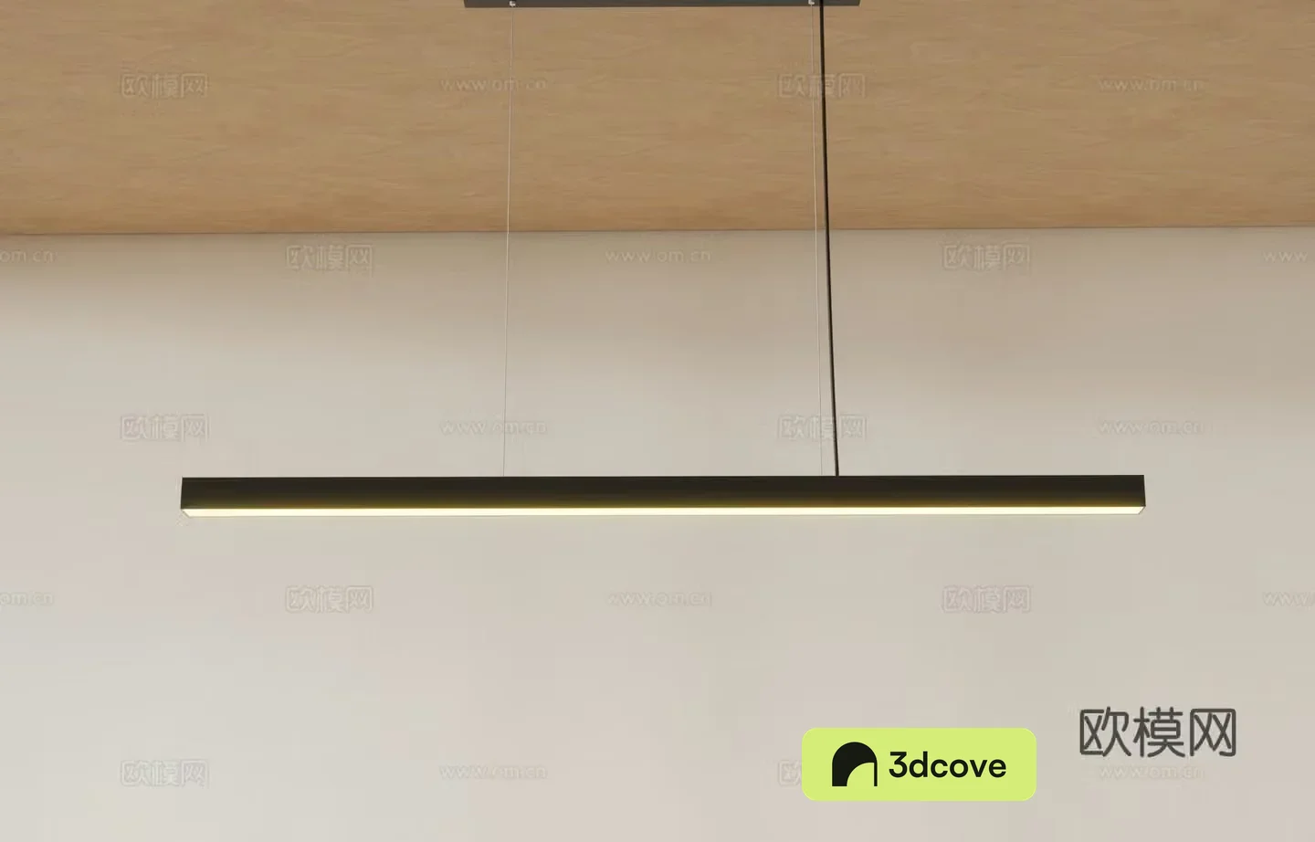 Modern long strip chandelier office chandelier