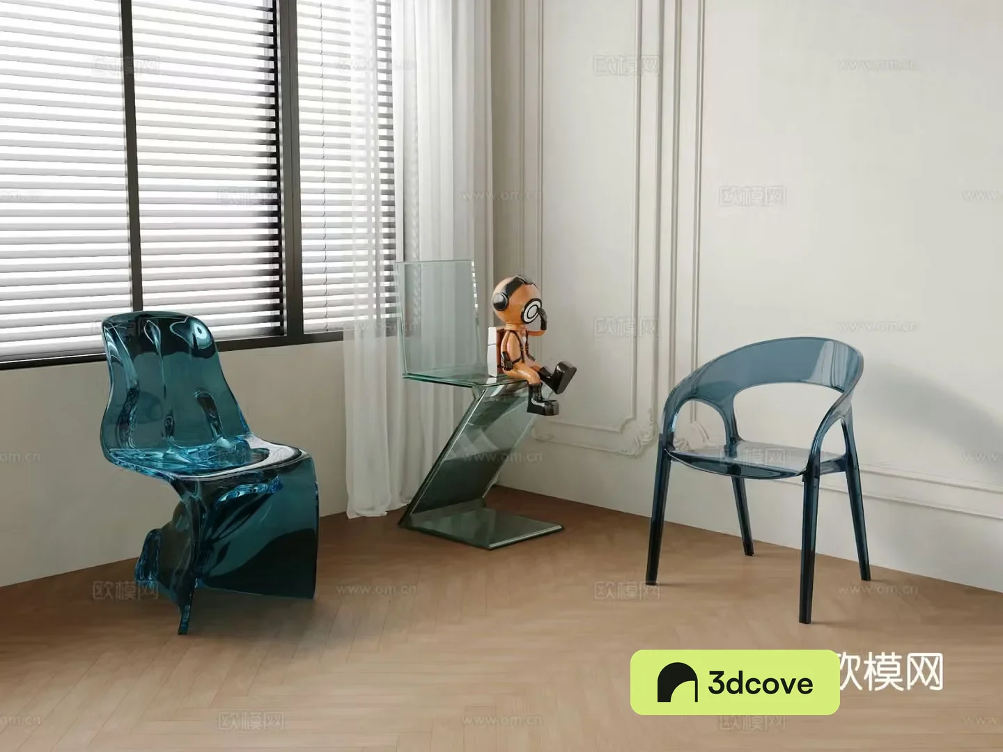 Acrylic single chair dining chair sofa chair