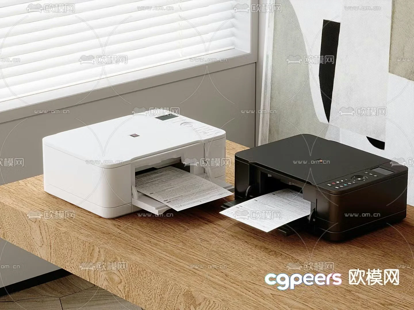 Printer Copier Color Printer Scanner 3d model