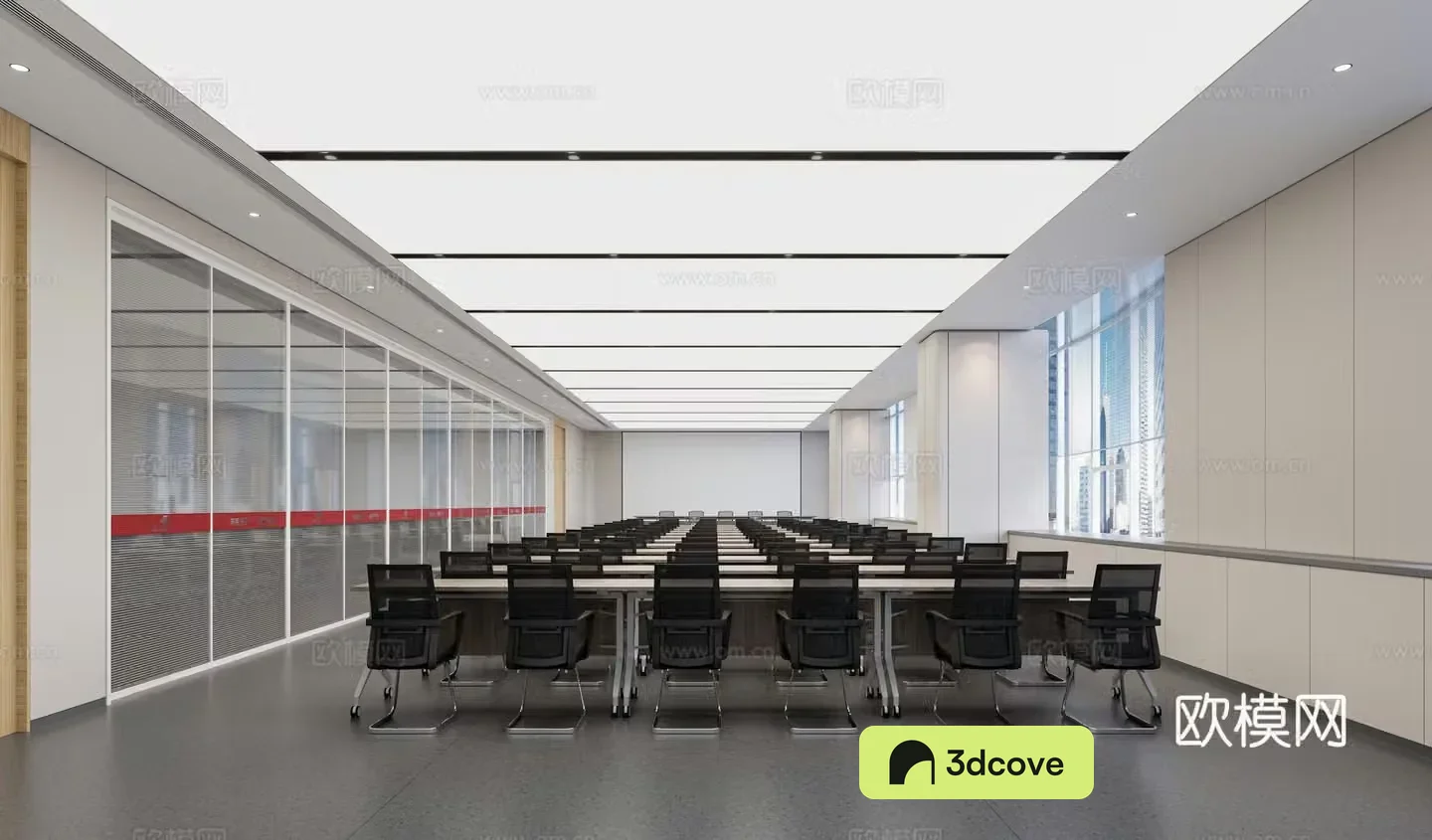 Modern conference room 3D model