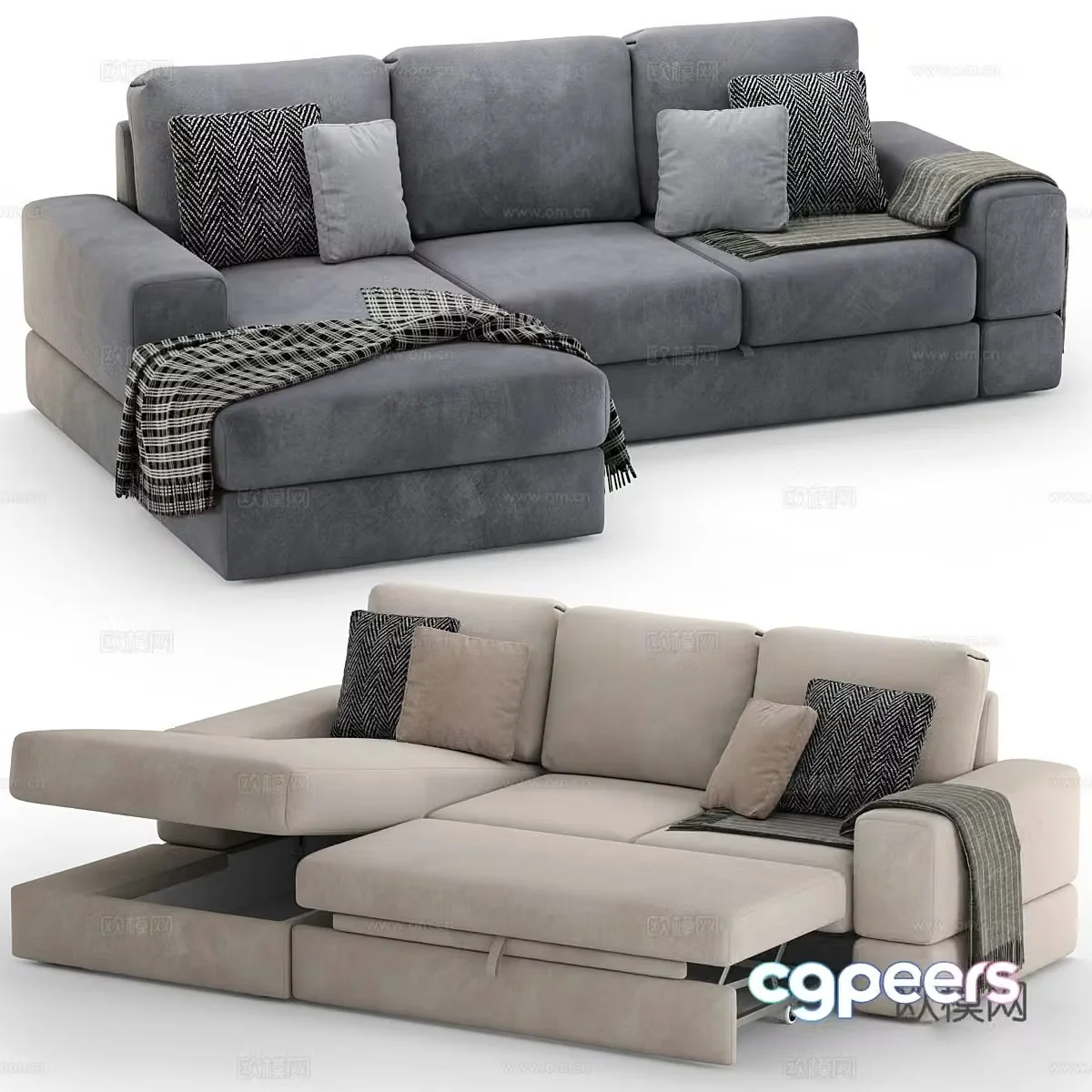 Corner sofa 3d model