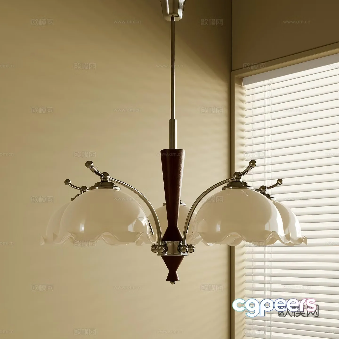 French chandeliers 3d model