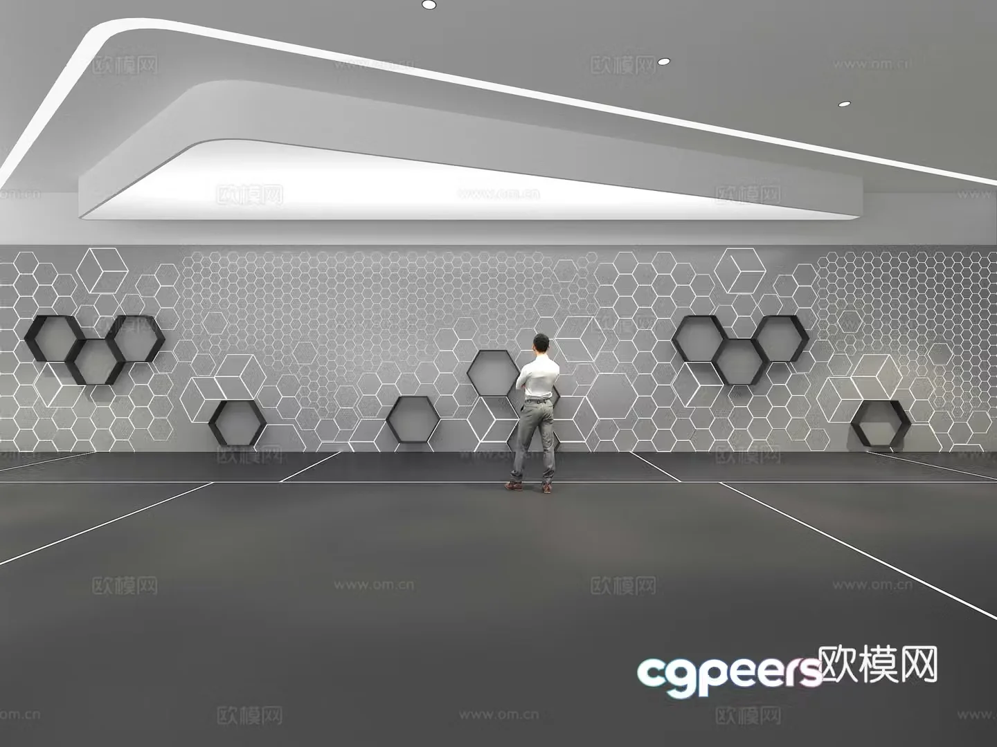 Cultural wall Corporate culture wall Display wall Theme wall Exhibition hall Campus culture Corridor 3D model