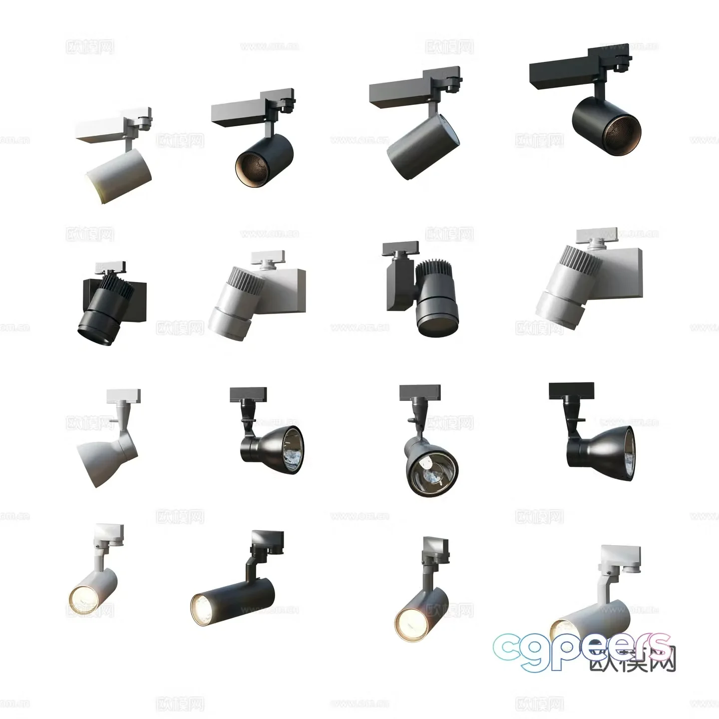 Modern downlight spotlight 3d model