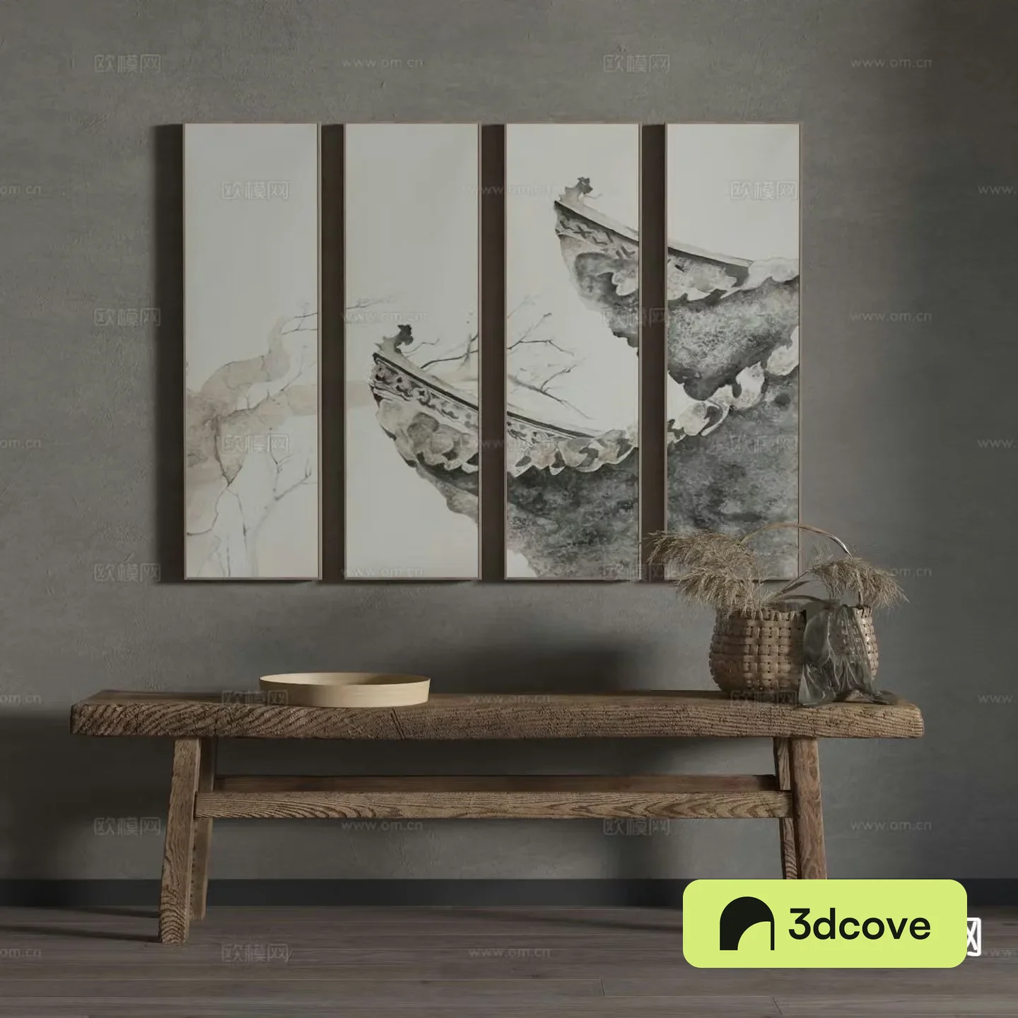 Chinese decorative painting architectural painting hanging painting