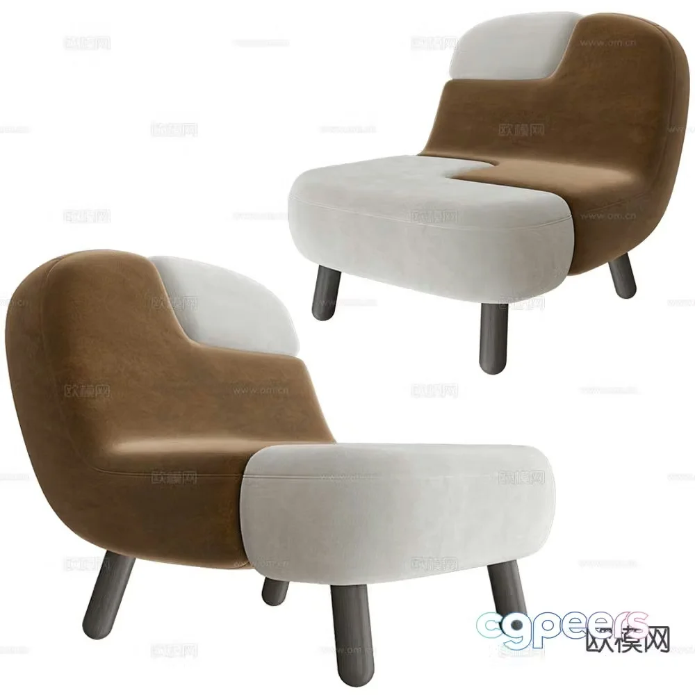 Modernature chair sofa chair leisure chair 3d model