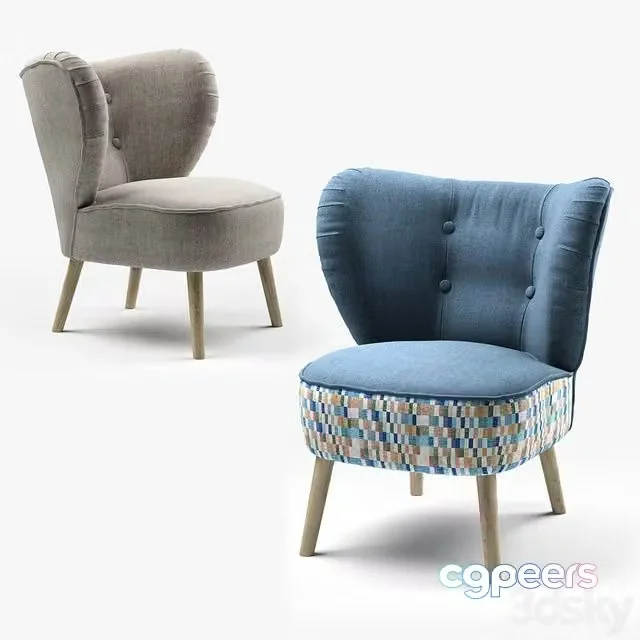 3ds Max Free – Ikea GUBBO armchair