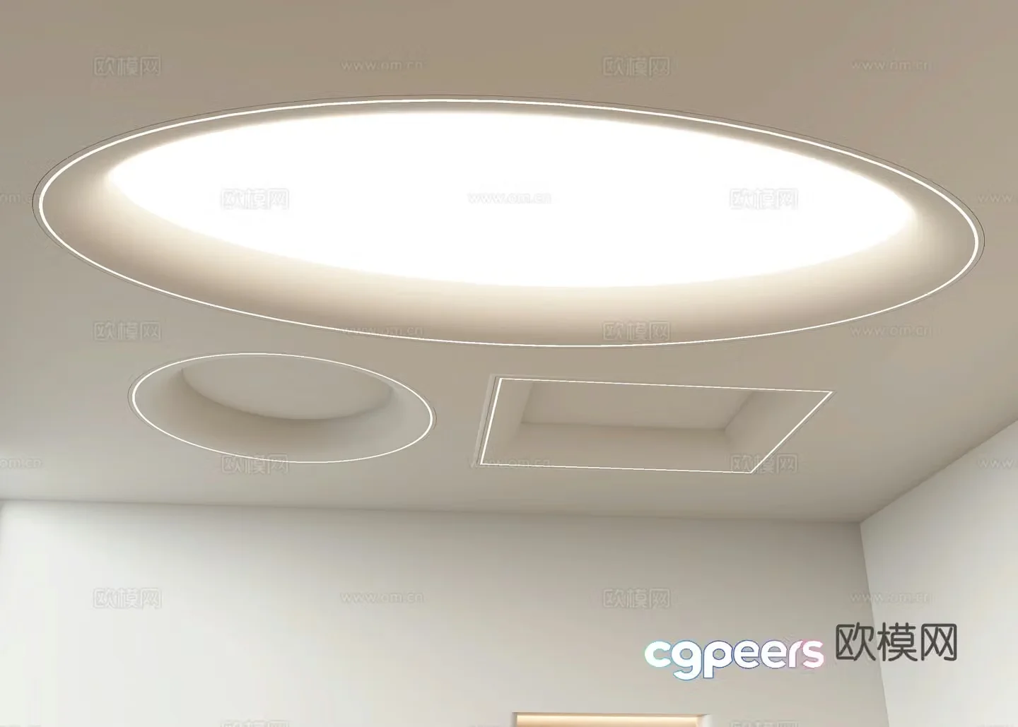Modern ceiling 3d model