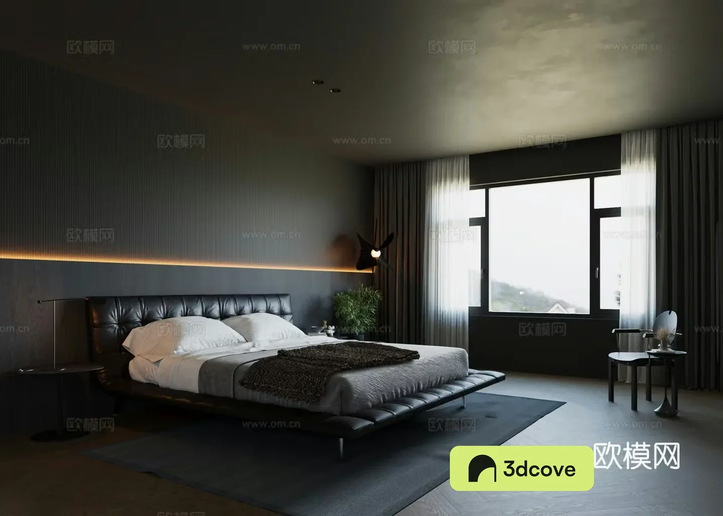 Dark series master bedroom