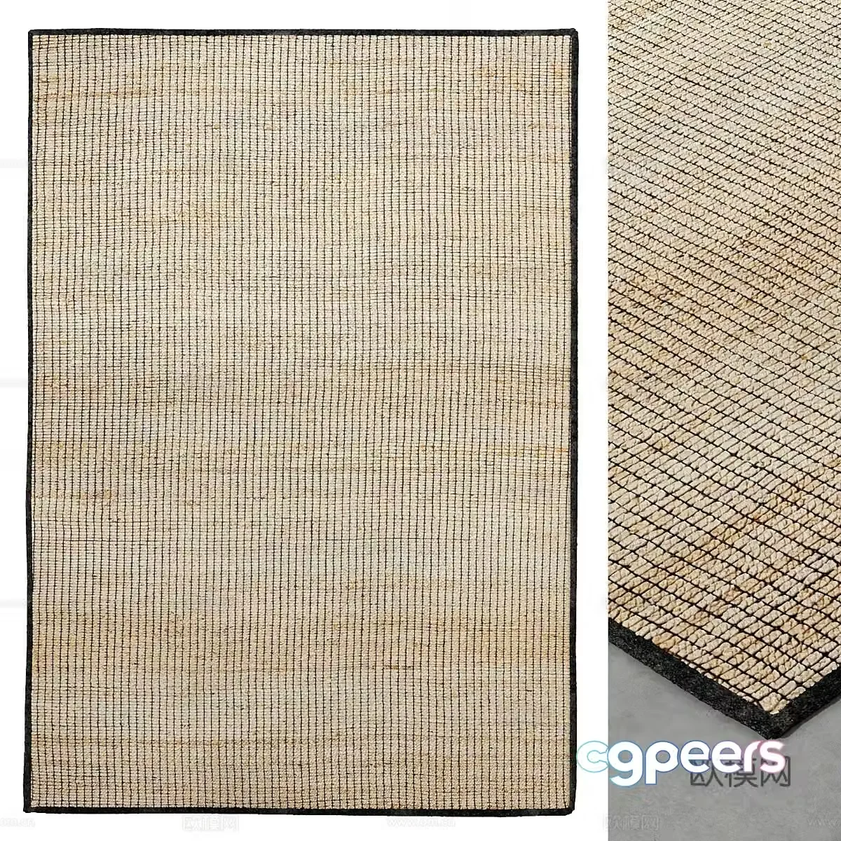 Square carpet 3d model