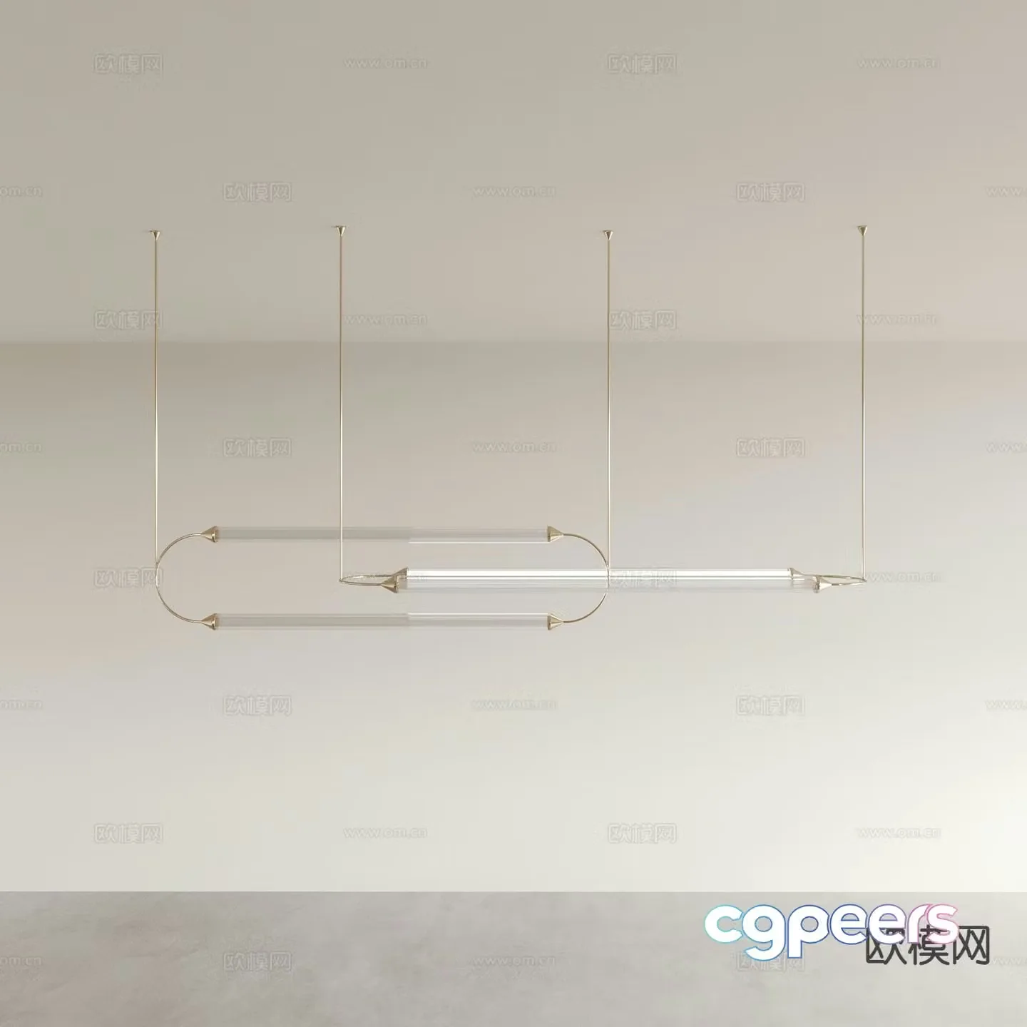 Light luxury chandelier dining room chandelier living room chandelier 3D model