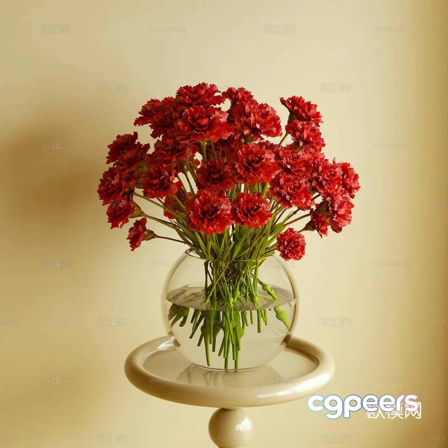 Modern flower arrangement flower 3d model