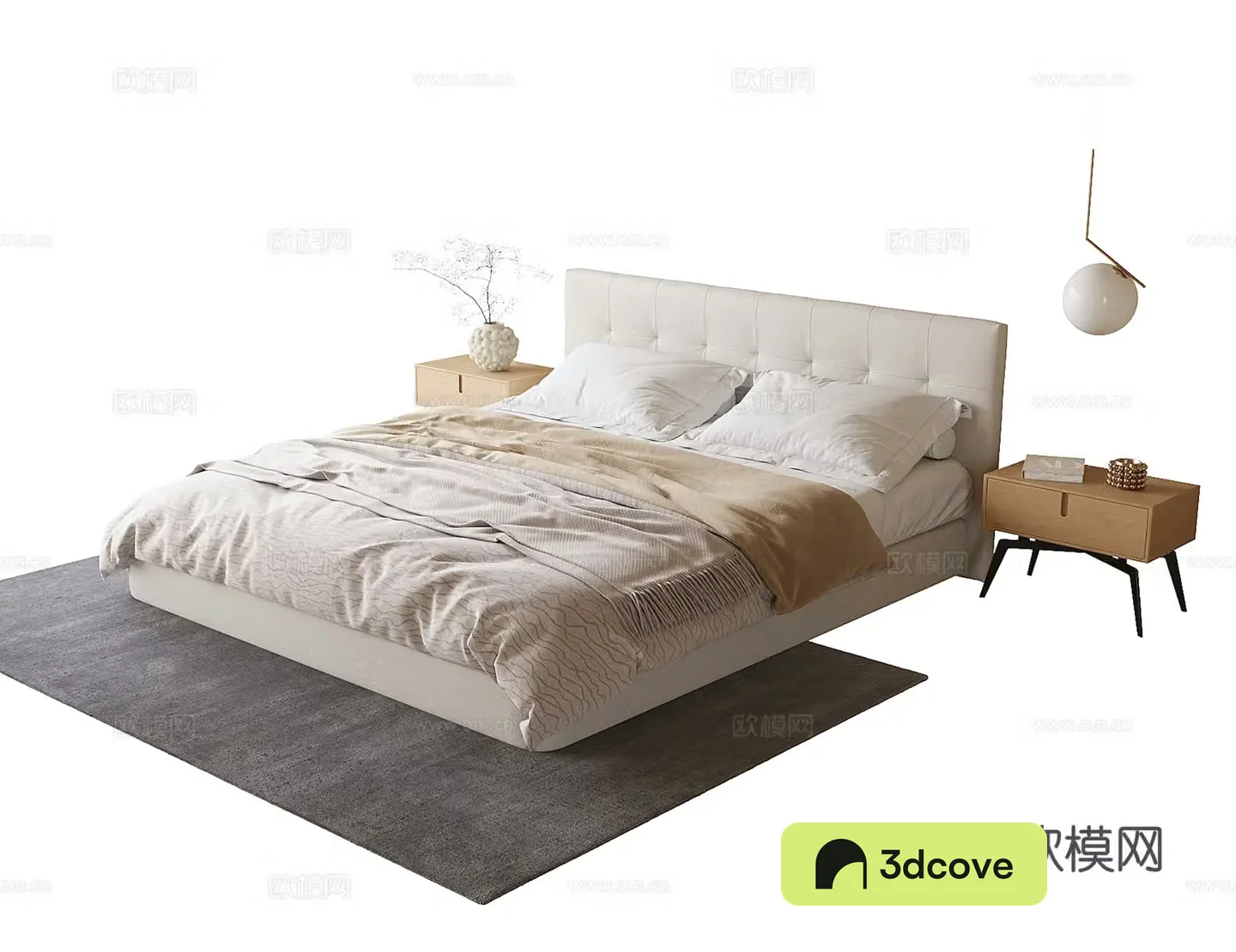 Modern double bed