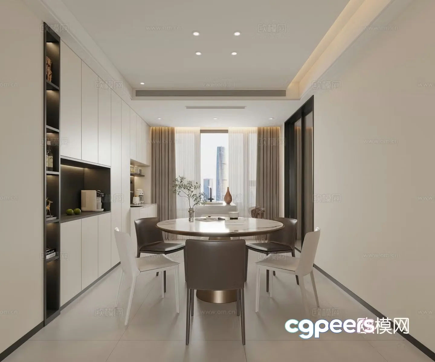 Modern Italian restaurant 3d model