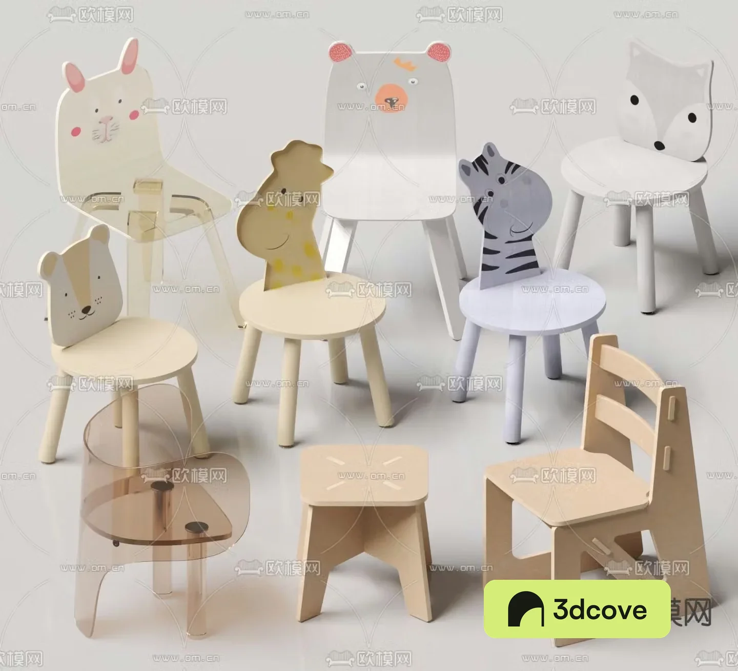 Children’s chair cartoon chair animal chair