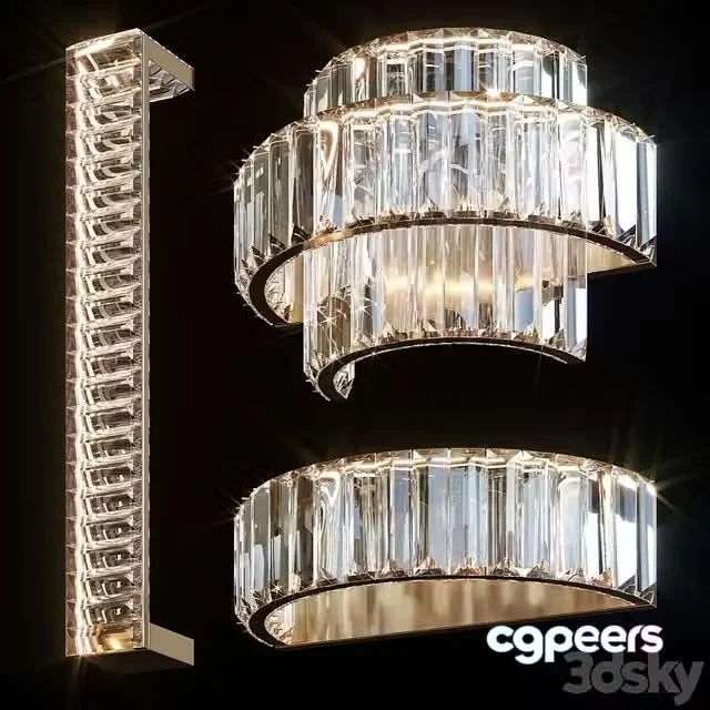 3ds Max Free – Wall lights Newport 8441 8442 8443
