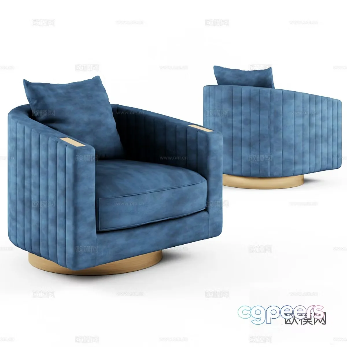 Arcahorn rotating armchair 60403d model