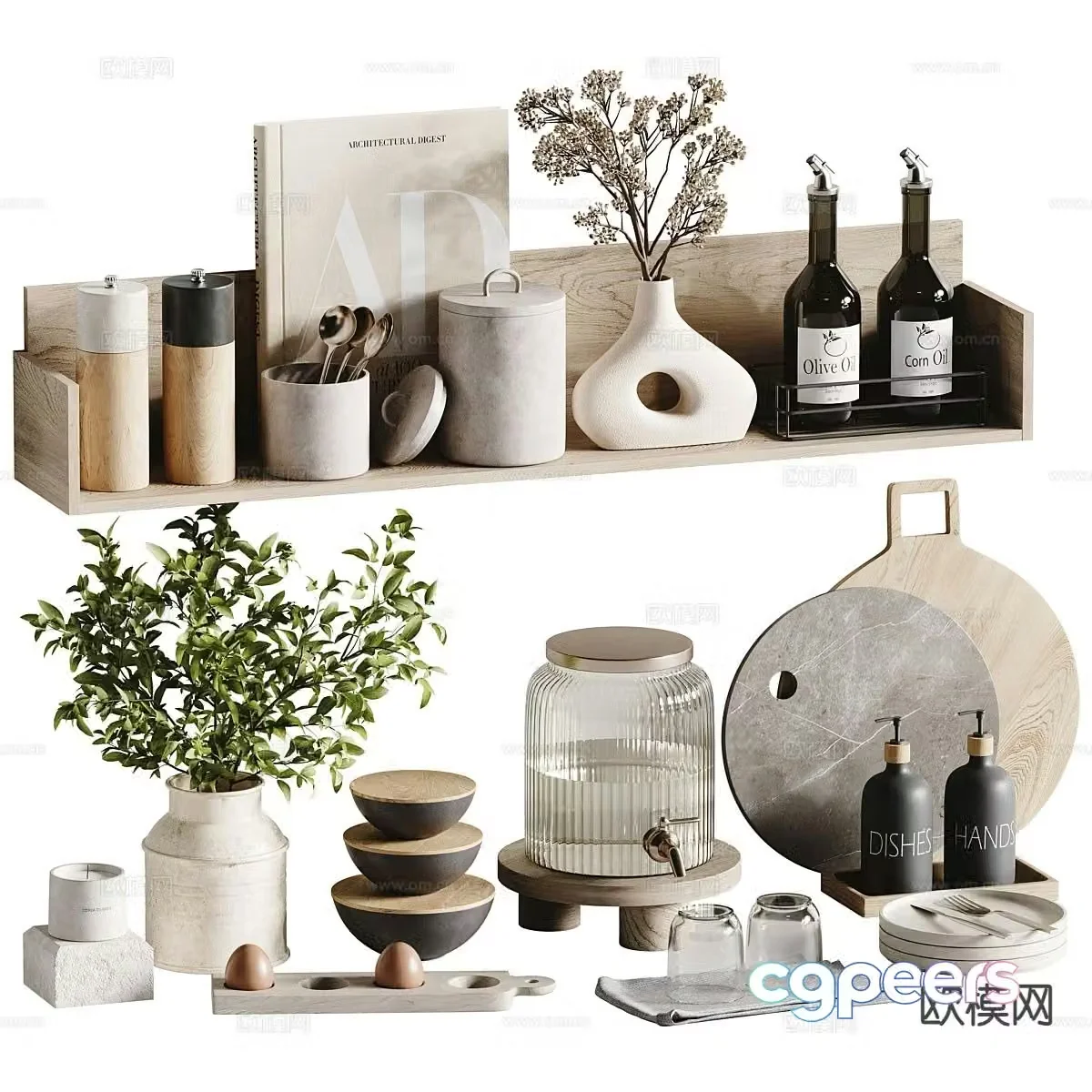 Modern decoration ornaments vase ornaments 3d model