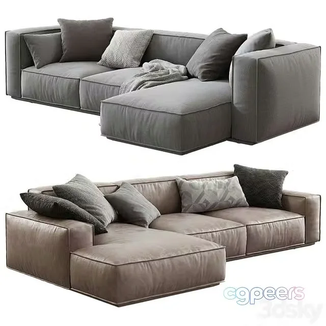 3ds Max Free – Arflex Marechiaro XIII Sofa Chaise Longue