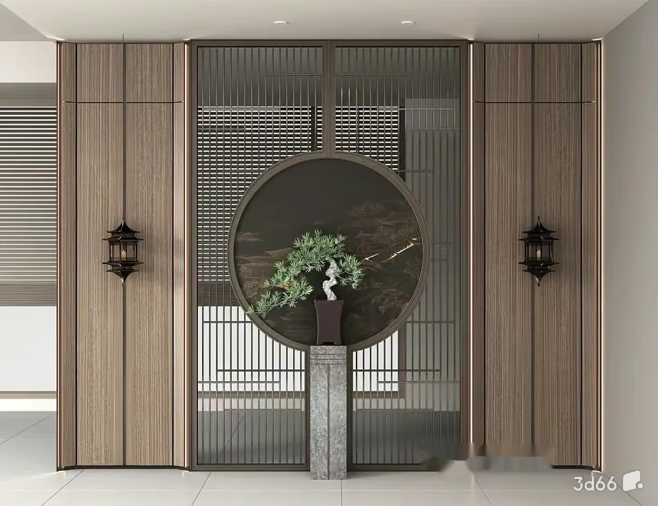 Modern Asian-Inspired Interior Design 3D Model – 23375 – VRAY Render