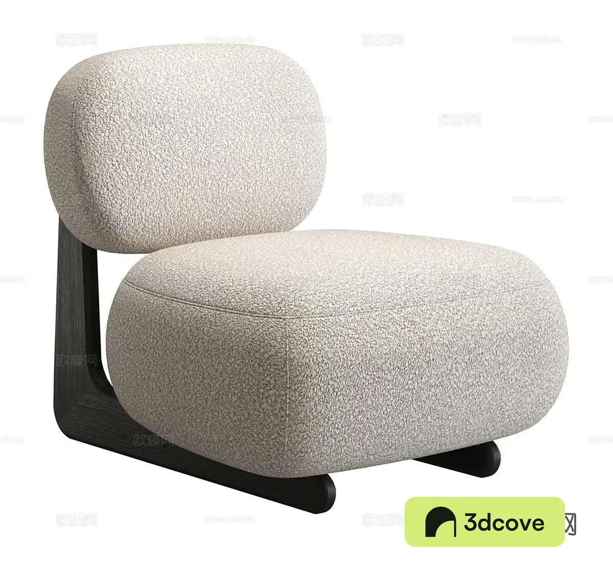 Fabric single sofa Fabric single chair Fabric casual chair Courtyard single sofa Lamb velvet casual