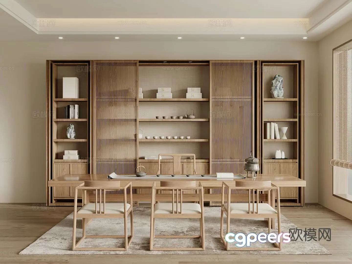 New Chinese tea room 3d model