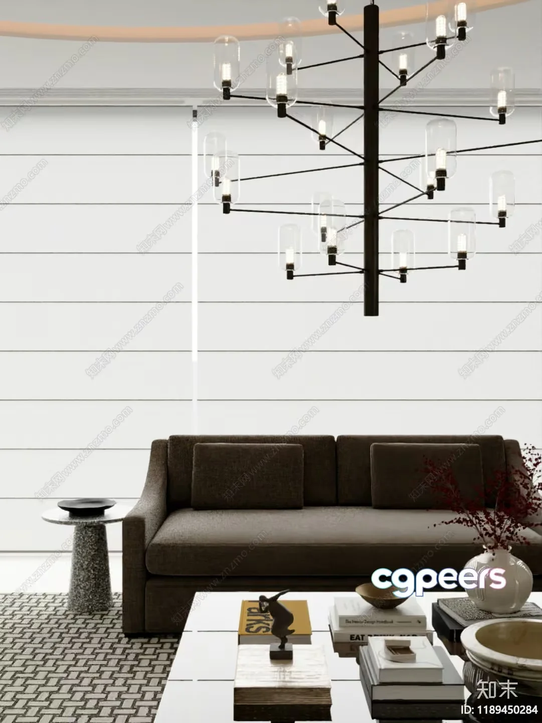 Modern Living Room 3D Model – 14223 – CORONA Render