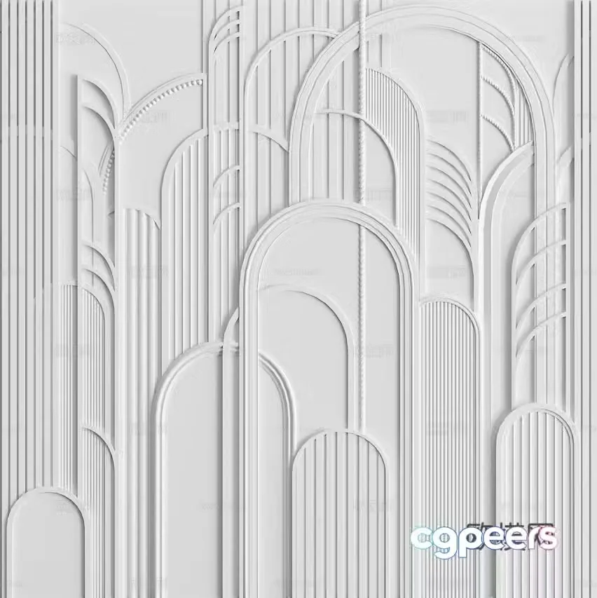 Bedside background wall 3d model