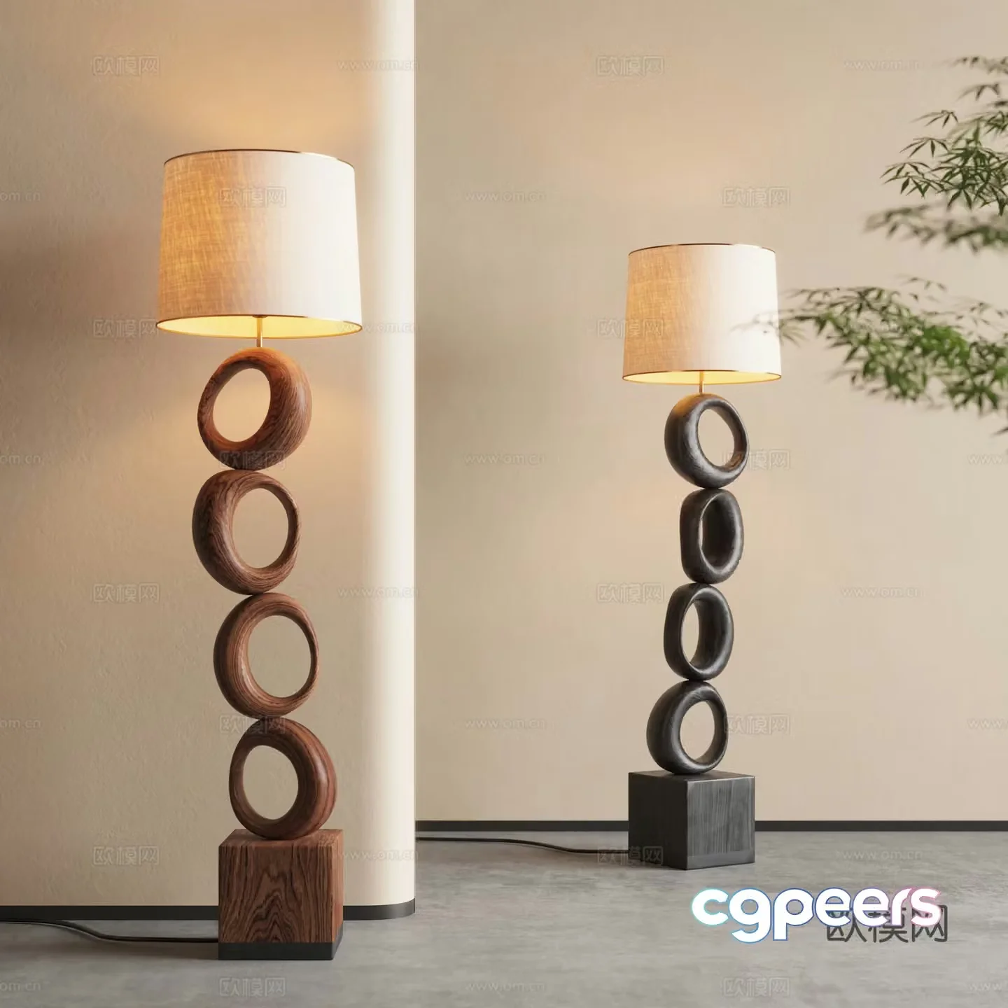Jijifeng Floor Lamp 3D Model