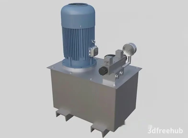 A 3D Model Of An Industrial Machine 3D Model – 6228 – VRAY Render
