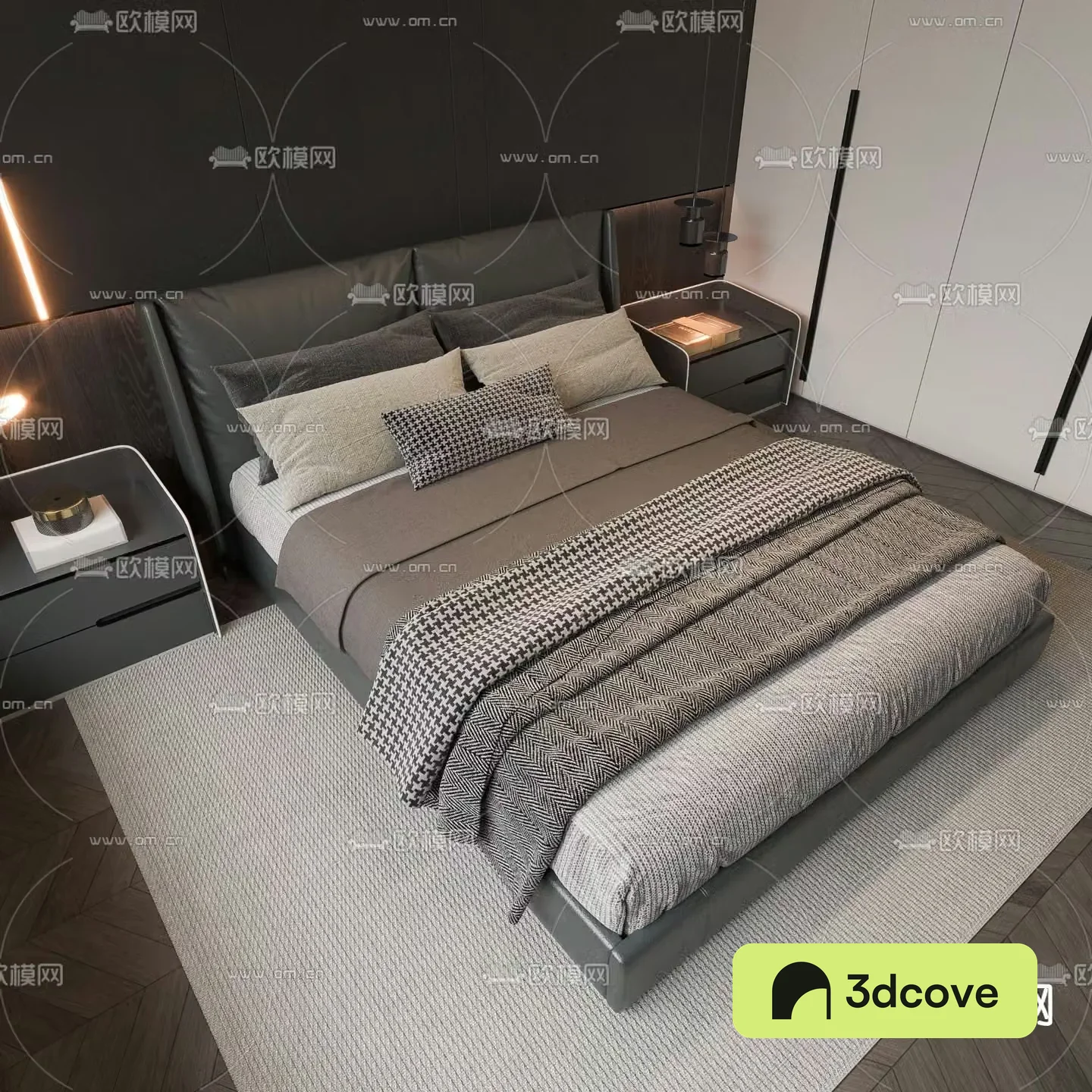 Modern double bed