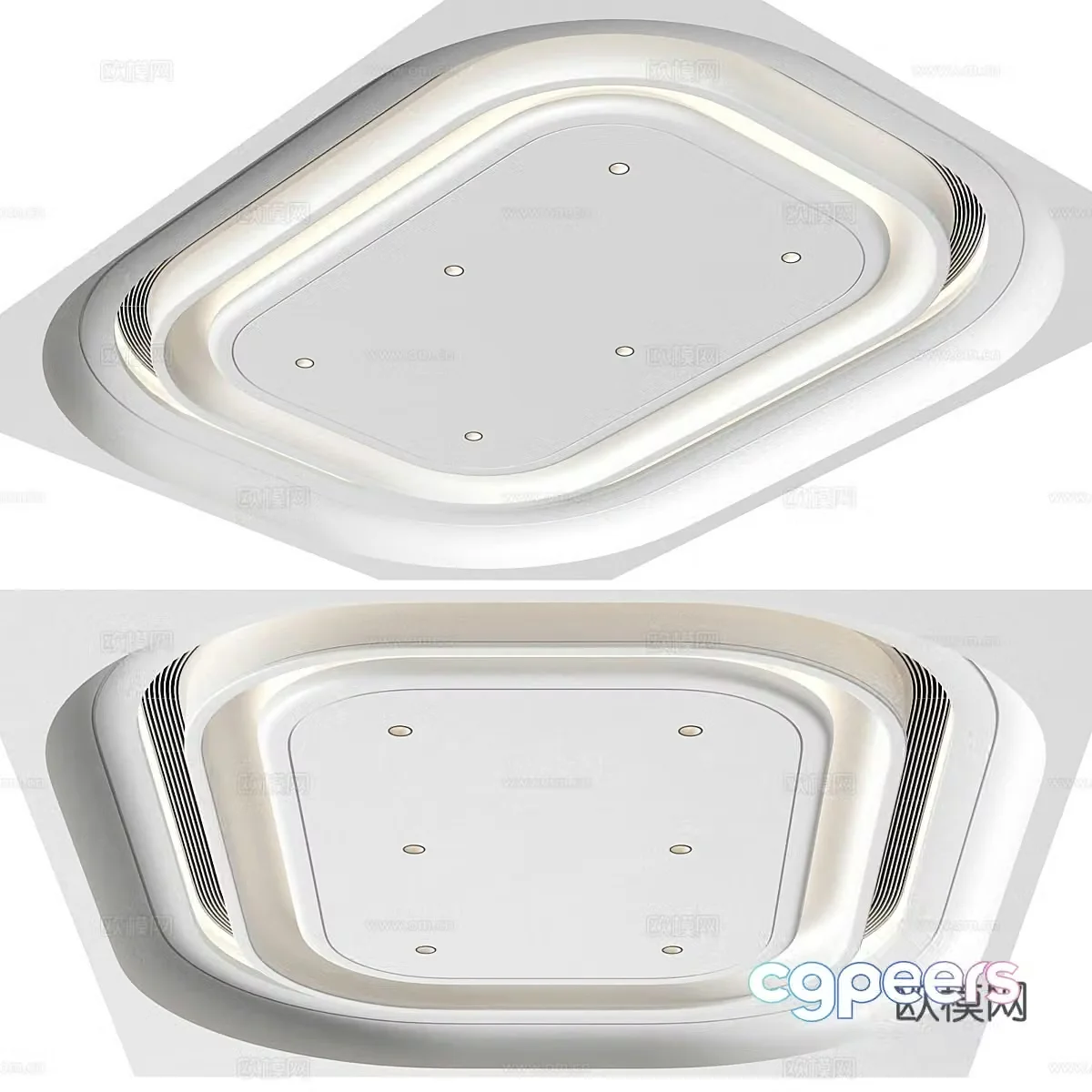 Modern ceiling gypsum ceiling ceiling living room chandeliers dining room chandeliers bedroom chandeliers 3D model