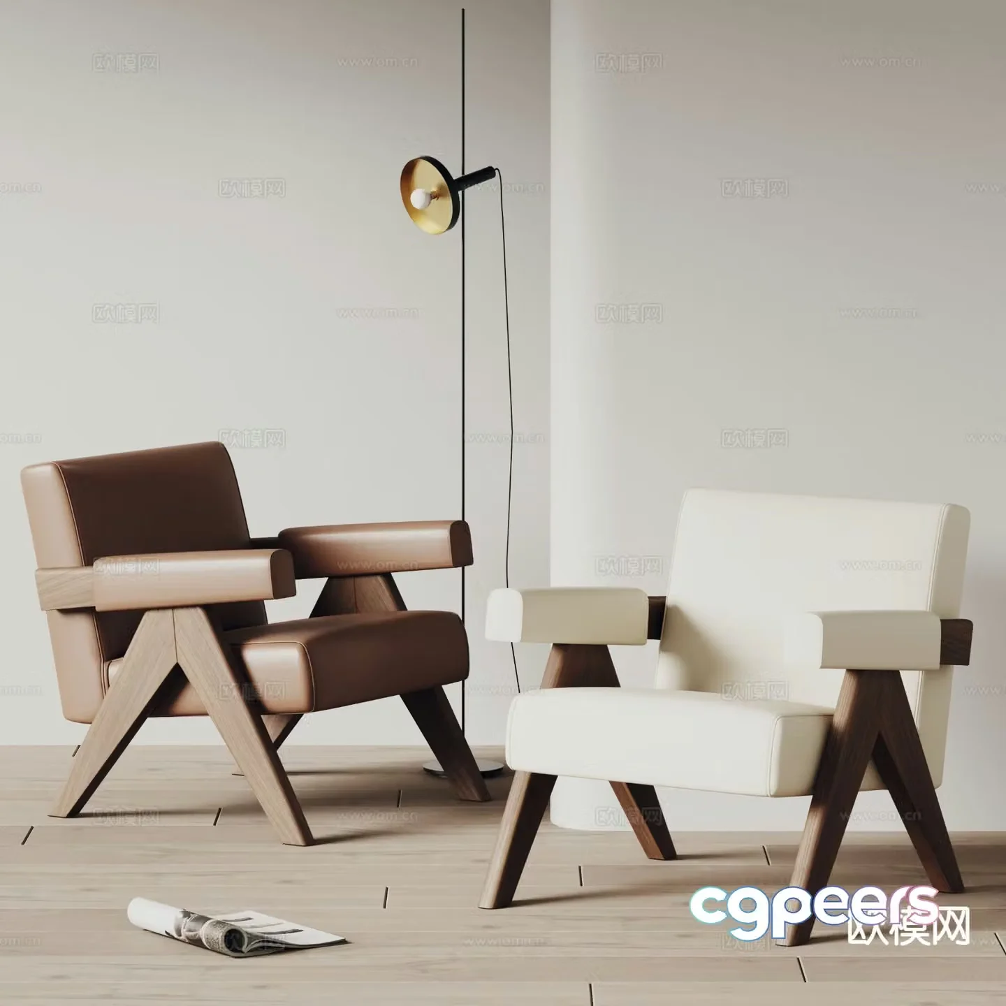 Bonaldo modern chair lounge chair 3d model