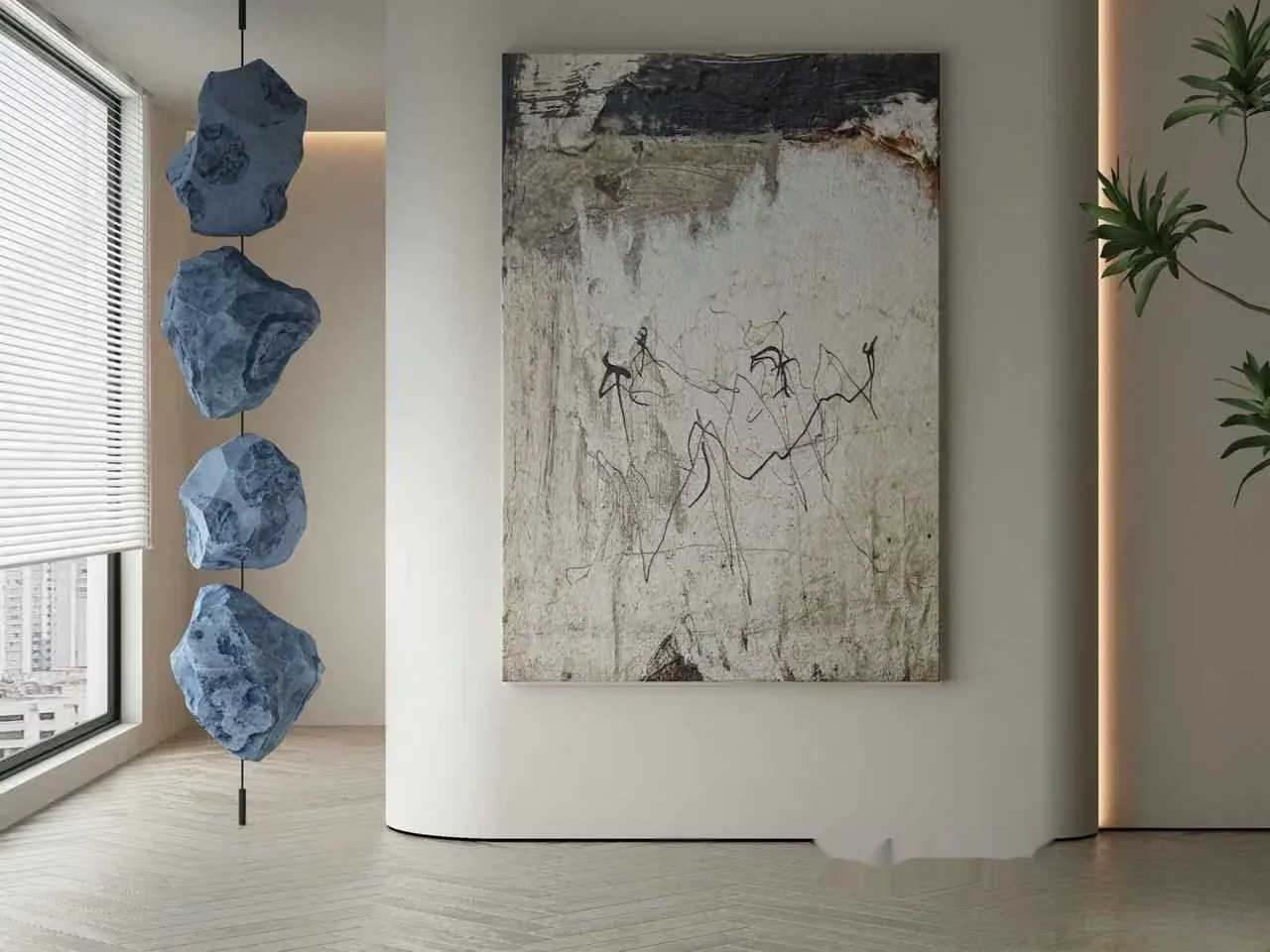 Modern Art Installation 3D Model – 982 – VRAY Render