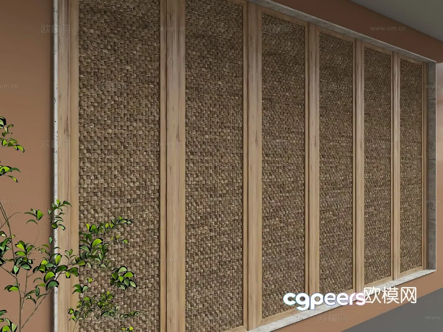 Modern background wall 3d model