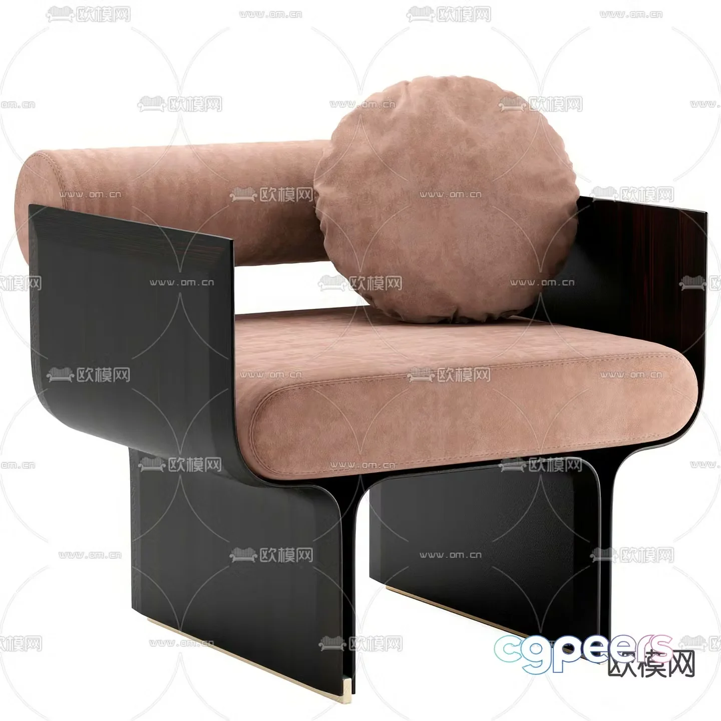 Simple leisure sofa 3d model