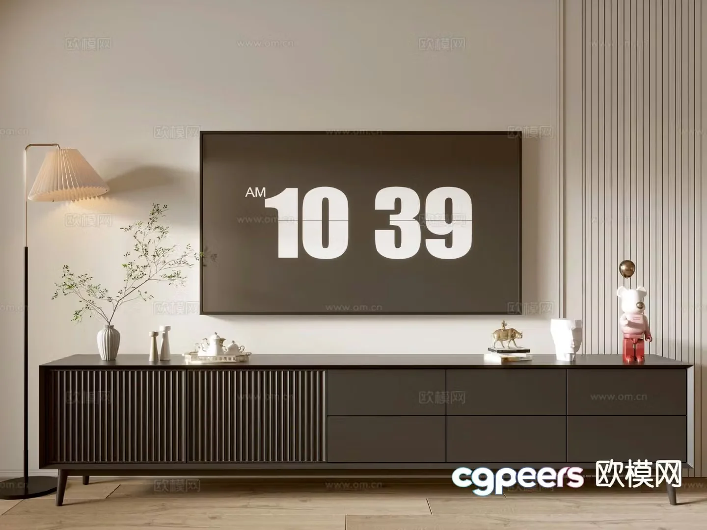 Modern TV cabinet 3d model