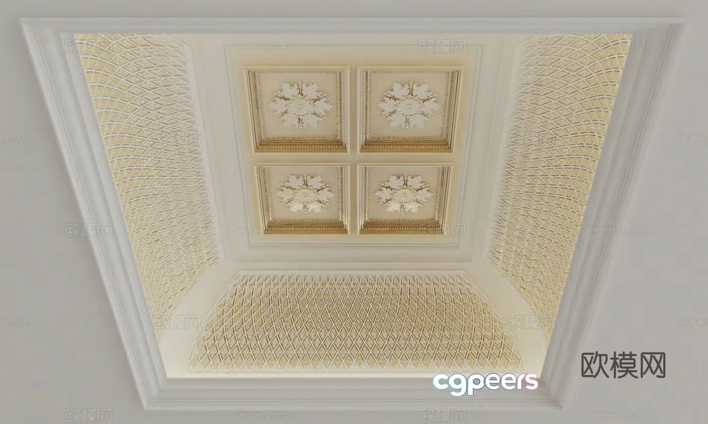 European style ceiling 3D model