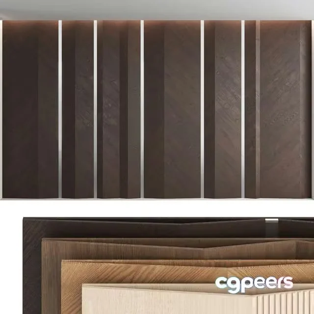 3ds Max Free – Decorative wall panel_set 13