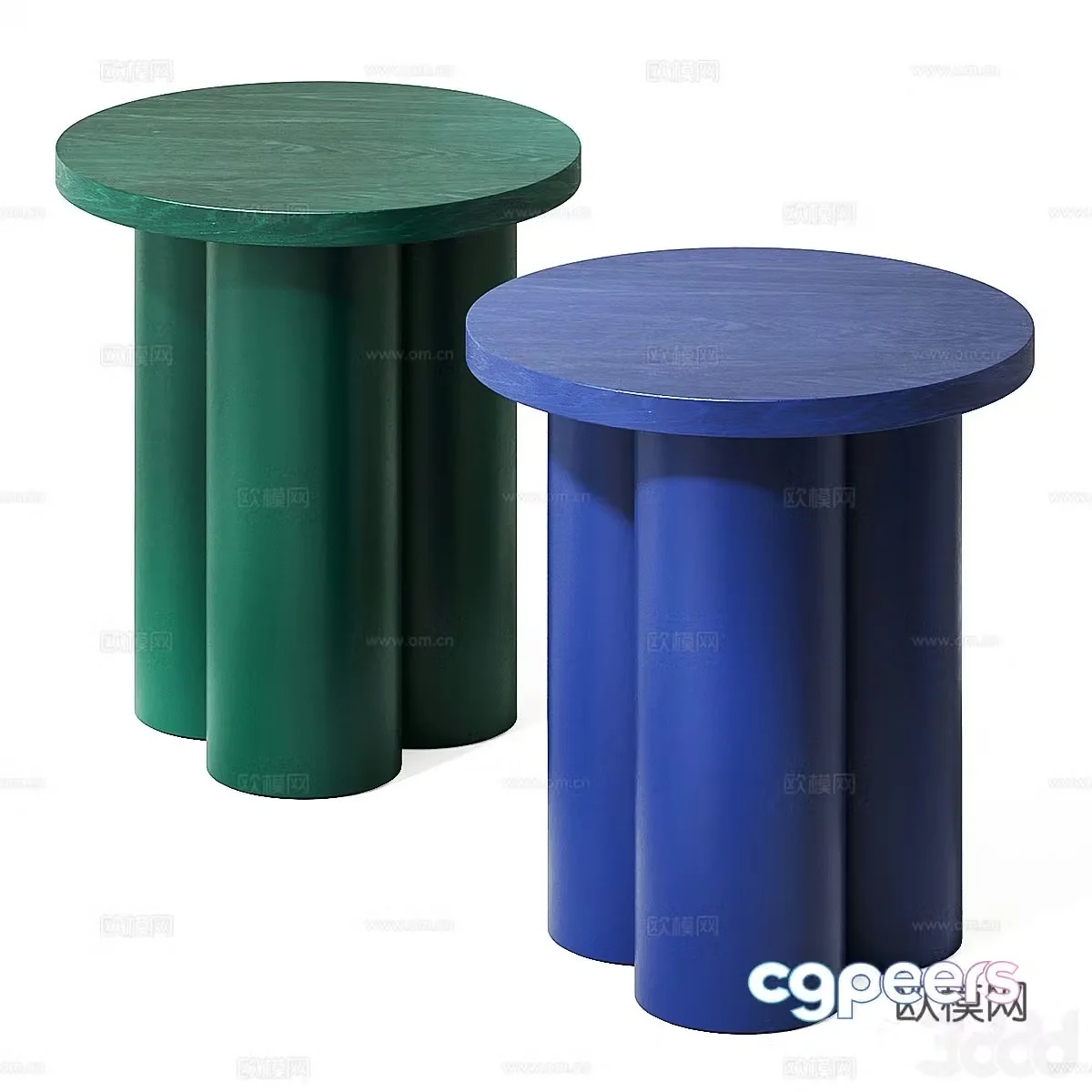 Modern Italian Oly stool 3d model