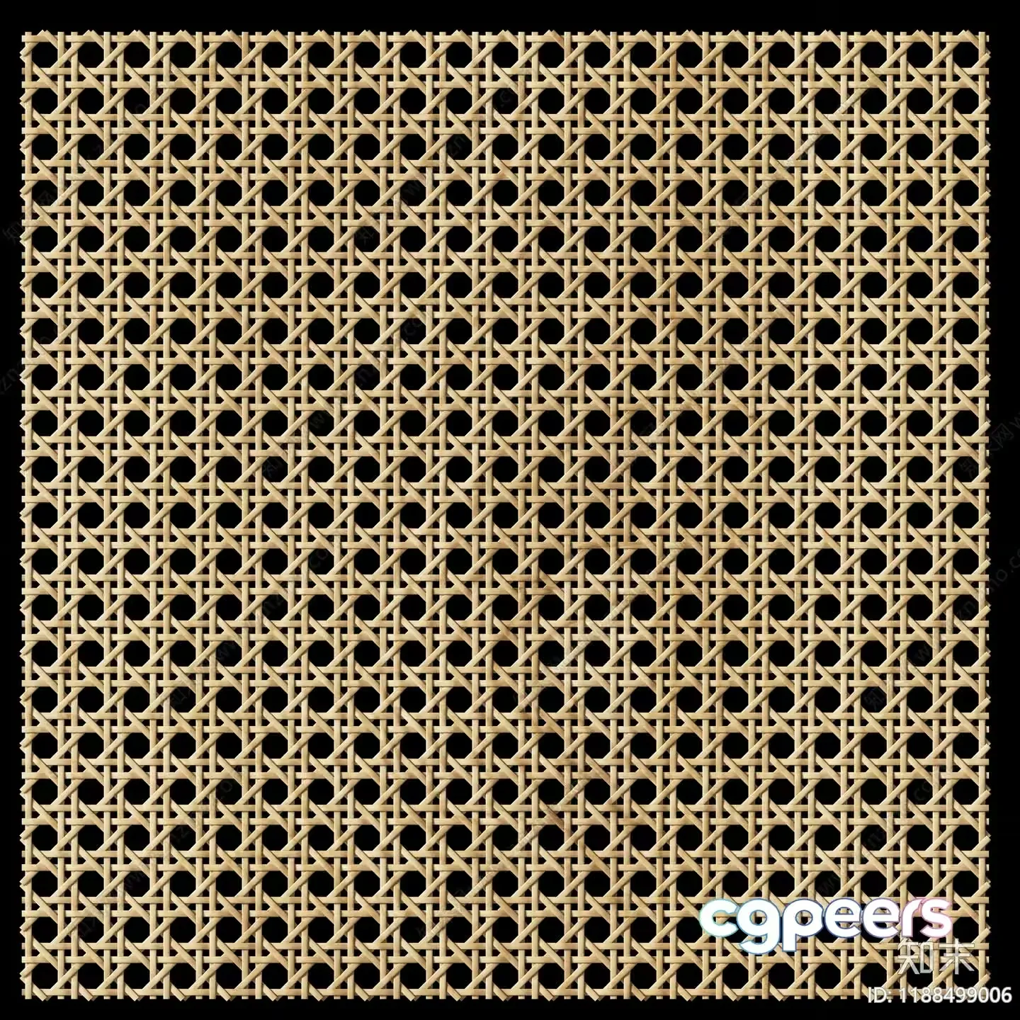 A Woven Rattan Pattern 3D Model – 1967 – VRAY Render