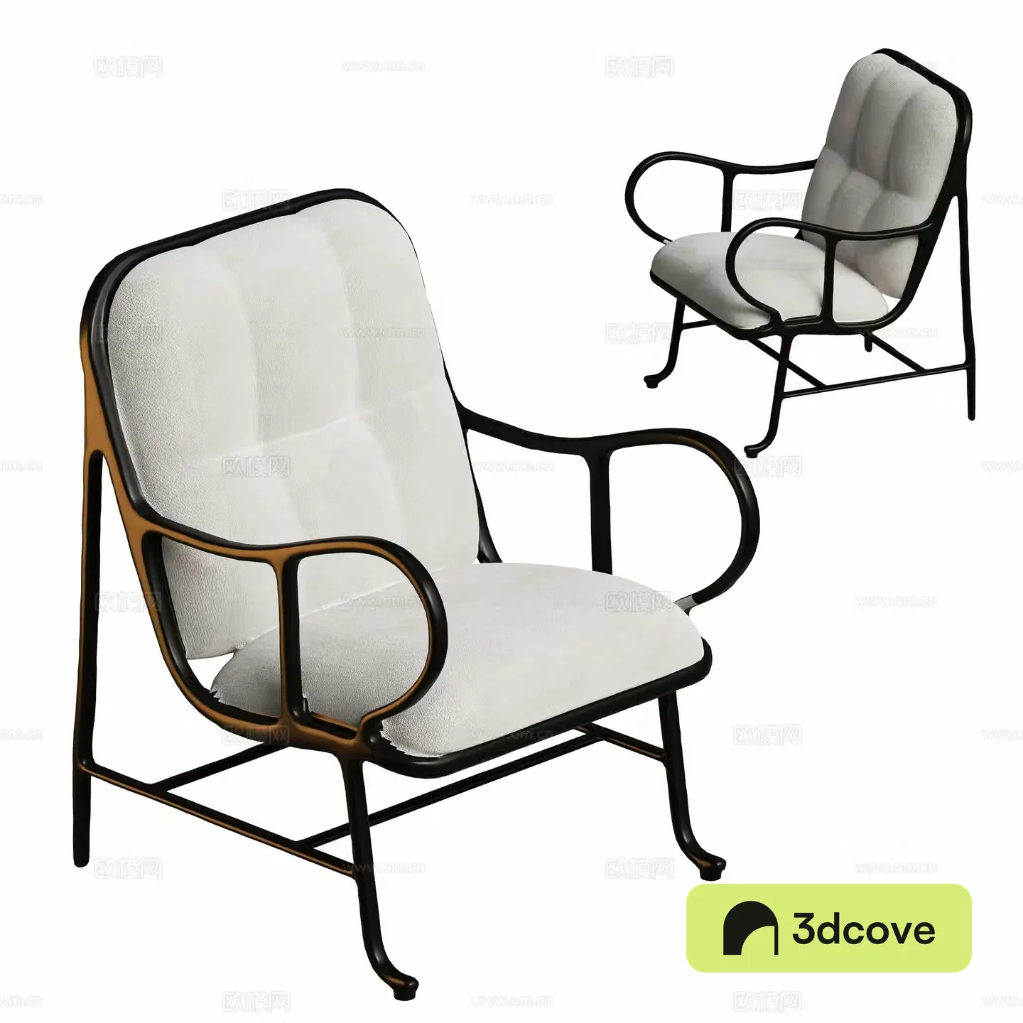 Modern metal leisure chair wrought iron chair