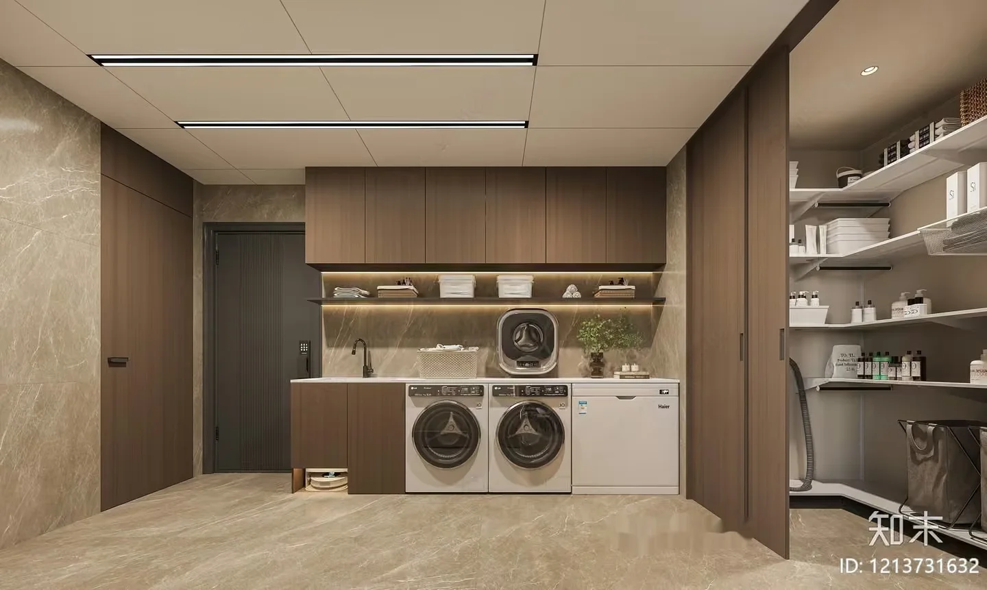 Modern Laundry Room 3D Model – 12335 – VRAY Render