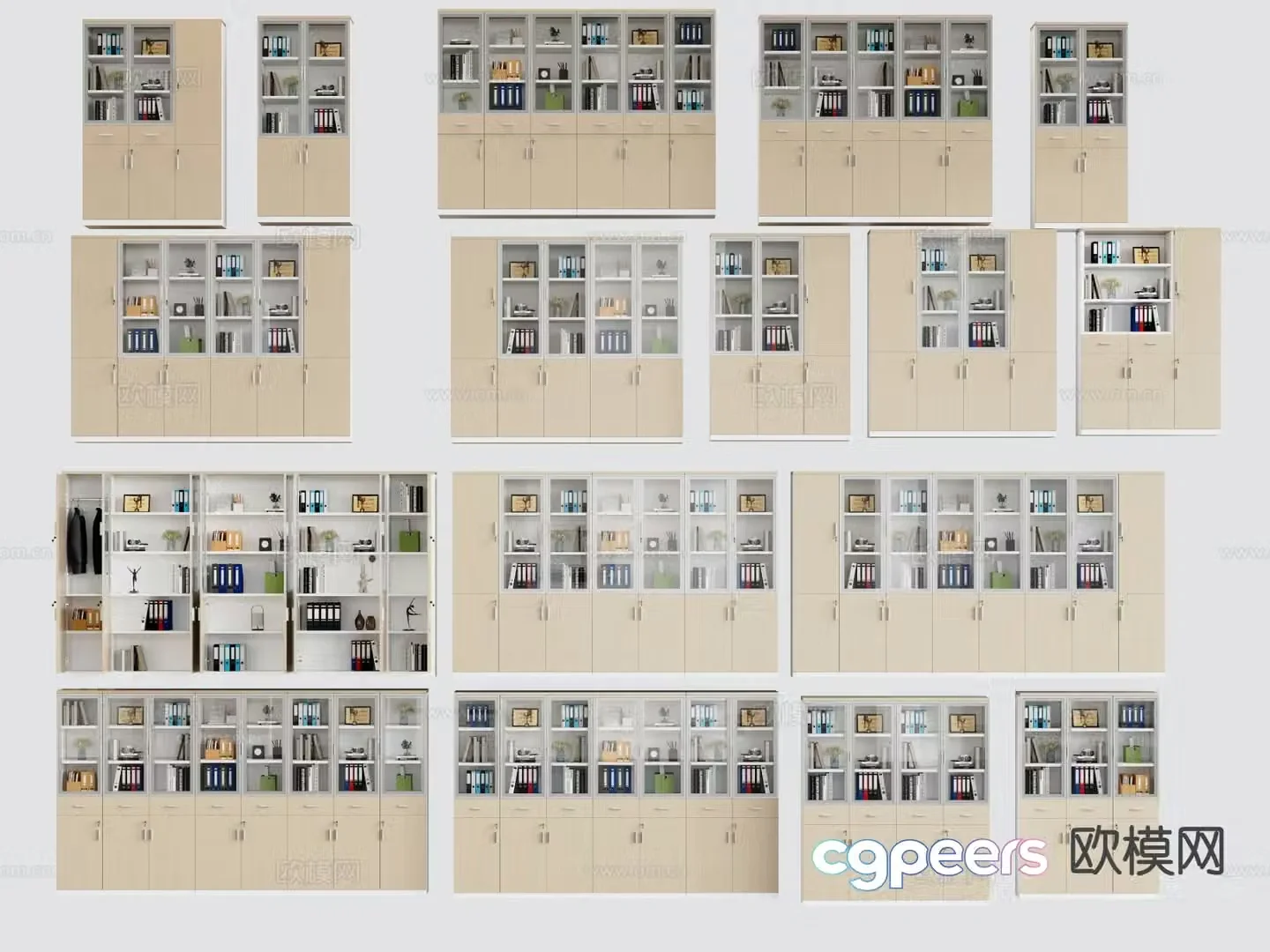 Modern file cabinet file cabinet 3d model
