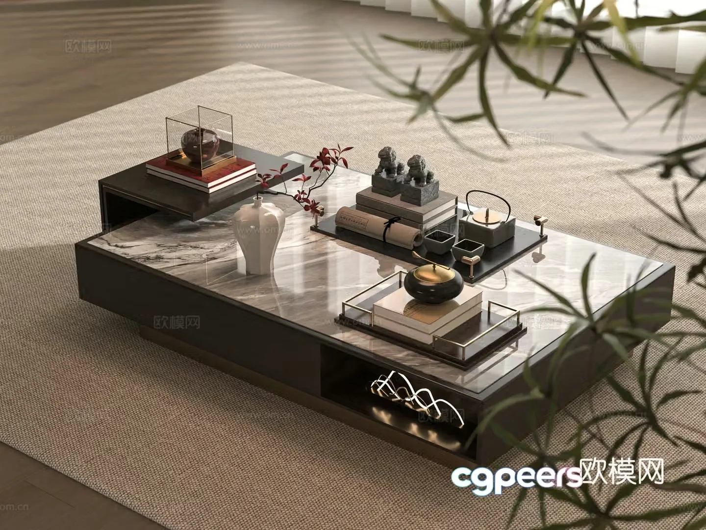 New Chinese coffee table 3D model