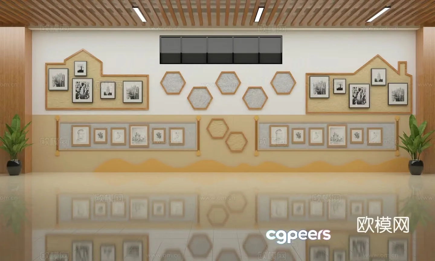 Hall Kindergarten 3d model