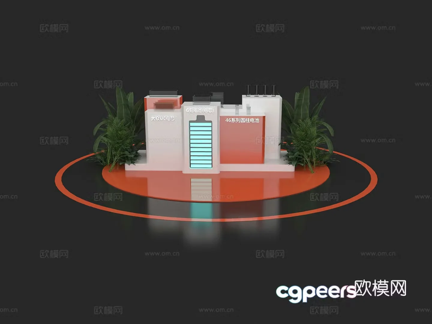 Modern display cabinet Product display cabinet Technology display cabinet Booth display cabinet Display table Table cabinet 3D model