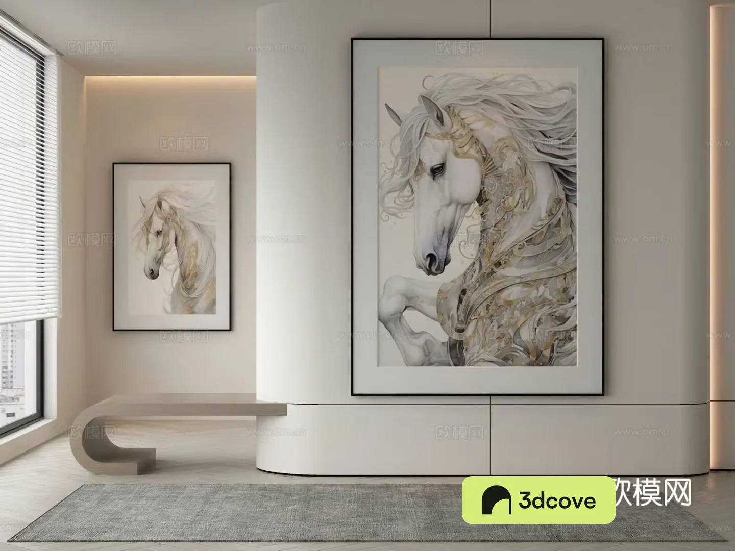 Modern horse hanging painting decorative painting
