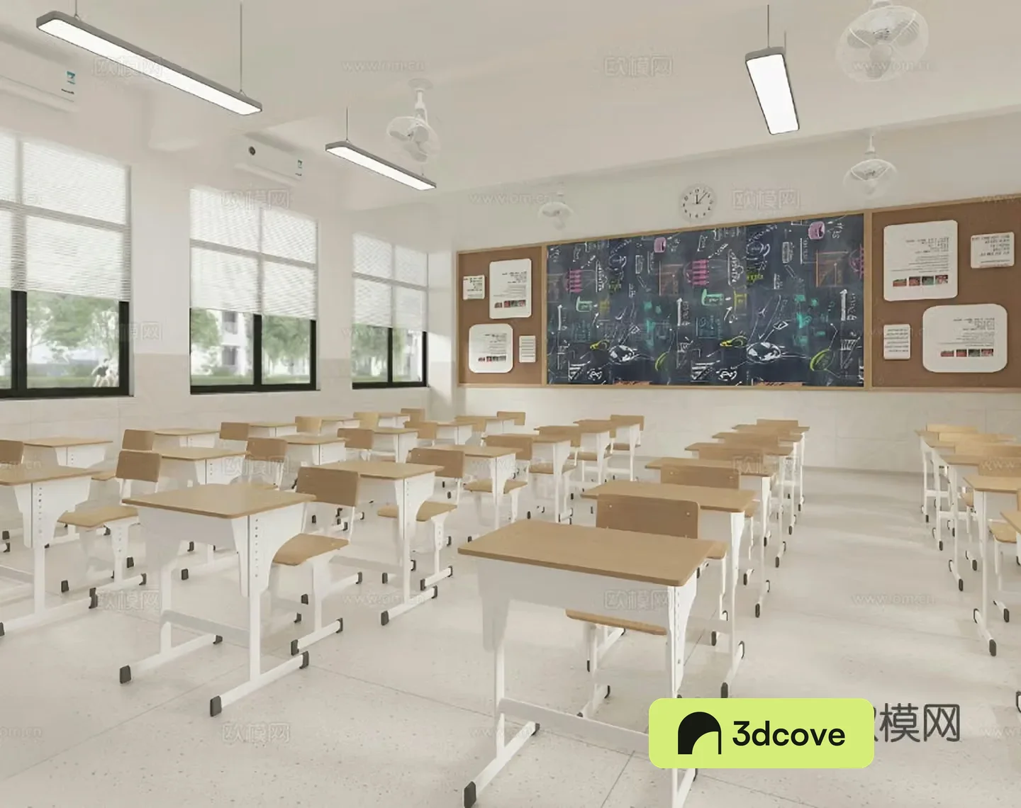 Modern classroom